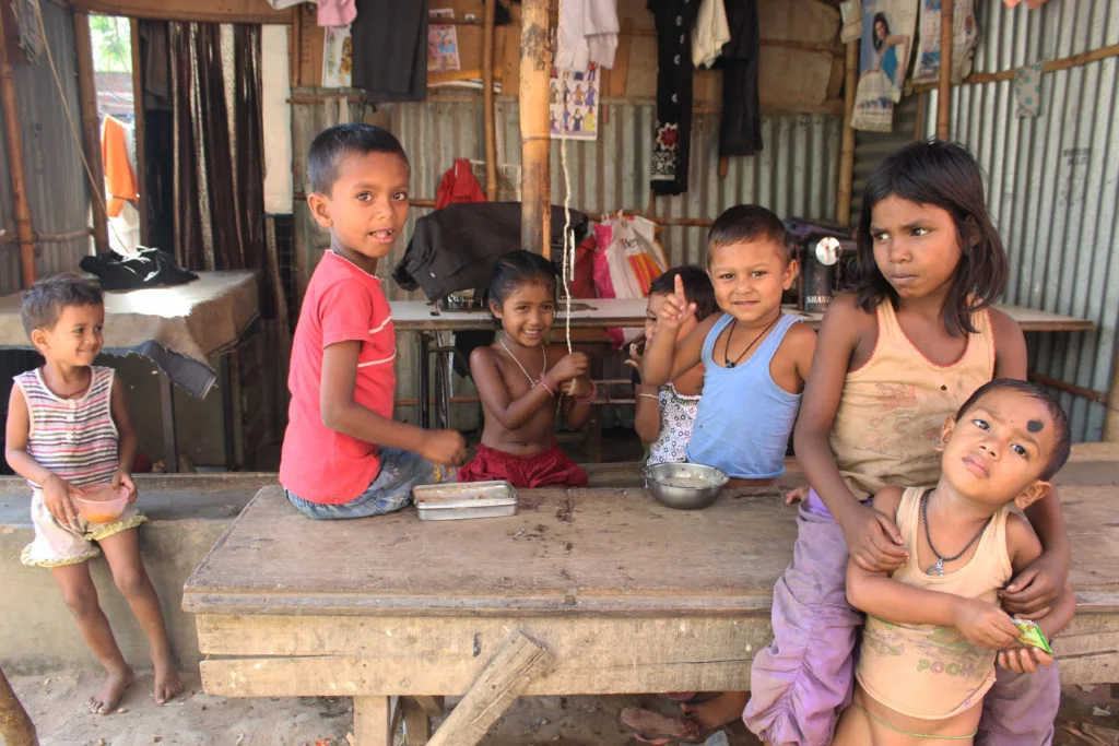 Children receiving nourishment through Hope Givers Trust