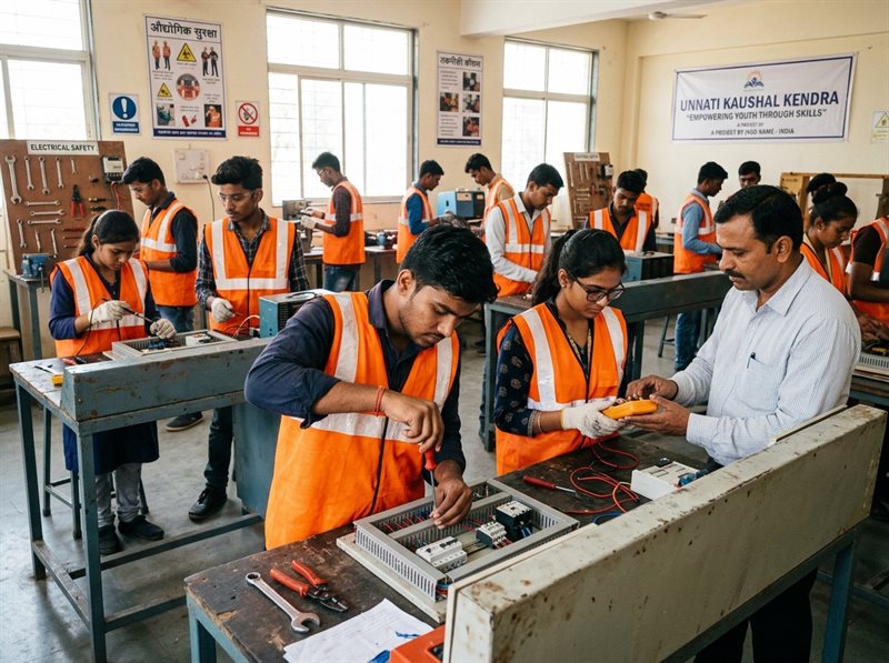 Youth vocational and industrial safety skill development training